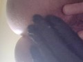 BBW solo anal fingering and buttplug