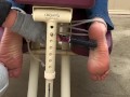 Massage chair feet tickling- torture 