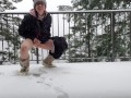 Attempting To Write My Name In The Snow With My Piss