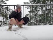 Attempting To Write My Name In The Snow With My Piss