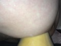 huge vegetable stretching training and juicy gape