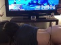 Cute Girl Gets Fucked While Her Boyfriend Plays Games