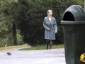 Public masturbate Katerina Hartlova City Park in pantyhose