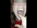 Girl hard biting finger (Sensitive Content)