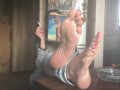 Sexy dirty feet ignore and smoking. POV - OlgaNovem