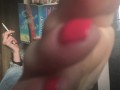 Sexy dirty feet ignore and smoking. POV - OlgaNovem