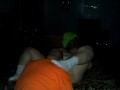 BBW pussy orgasms and makes stepbrother nut inside