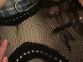 Femboy Can't Handle Using Two Vibes at Once and Shoots Cum Through Dress