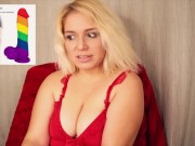 7.8 Inch Rainbow Realistic Penis Dildo Review - Delilah Dee (Bestvibe)