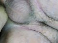 Up close chubby pussy fuck huge creampie leaking out of loose pussy