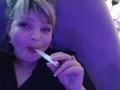 Public smoking in restourant and toilet play big boobs