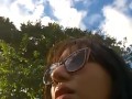 Taking a sun sitting on the grass