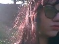 Taking a sun sitting on the grass