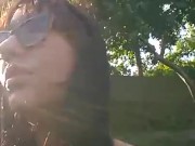 Taking a sun sitting on the grass
