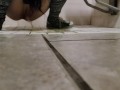 Slow Mo Piss On The Floor from a tiny man's pov
