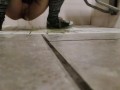 Slow Mo Piss On The Floor from a tiny man's pov