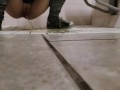 Slow Mo Piss On The Floor from a tiny man's pov