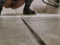 Slow Mo Piss On The Floor from a tiny man's pov
