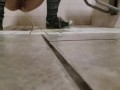 Slow Mo Piss On The Floor from a tiny man's pov