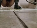 Slow Mo Piss On The Floor from a tiny man's pov