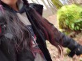 Girl Pissing In The Woods