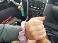 Handjob while she drives