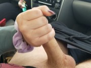 Handjob while she drives