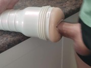 Long cock going deep all the way - FleshLight