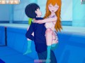 3D Hentaigame - Nami fucked hard and cums underwater