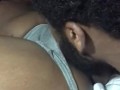 Boss eats her pussy and ass while fingering her ass (don’t mind me lookin)