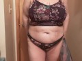 Pawg milf trying on lingerie