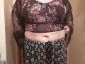 Pawg milf trying on lingerie