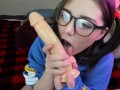 Vibrator and blowjob makes me cum