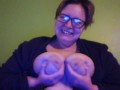Frazzle Shows off her 38DDD TITS!