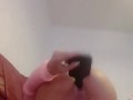 British chav fucks her pussy hardcore mums brush . Eats her creamy squirt