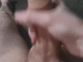 Masturbation with slow-mo cum shot