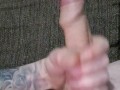 Masturbation with slow-mo cum shot