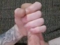 Masturbation with slow-mo cum shot