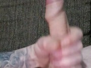 Masturbation with slow-mo cum shot