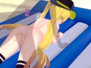 Hornet at the Beach - Azur Lane - 3D Hentai / Koikatsu