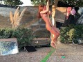 NAKED TRAVELER does NUDE Rope Dance