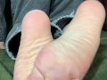 Soles and toes up close 