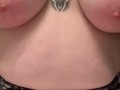 Thick white BBW gets her tits ready for a cum explosion 