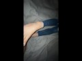  slut footjob in jeans