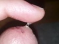 Playing with precum in slowmo