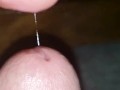 Playing with precum in slowmo
