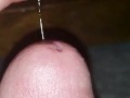 Playing with precum in slowmo