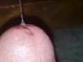 Playing with precum in slowmo