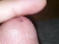 Playing with precum in slowmo