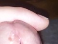 Playing with precum in slowmo